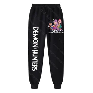 Pantaloni Kpop Demon Hunter Harajuku Streetwear Uomo Donna Pantaloni sportivi da jogging Stampa Pantaloni da corsa Pantaloni sportivi da jogging oversize 1