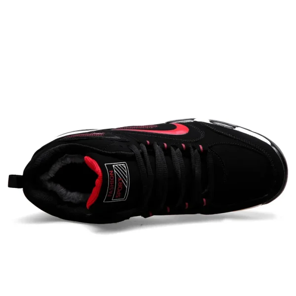 Scarpe da neve da uomo invernali calde coppia sneakers casual moda pelle sport all'aria aperta corsa tennis uomo antiscivolo taglia grande 48 trainer 5