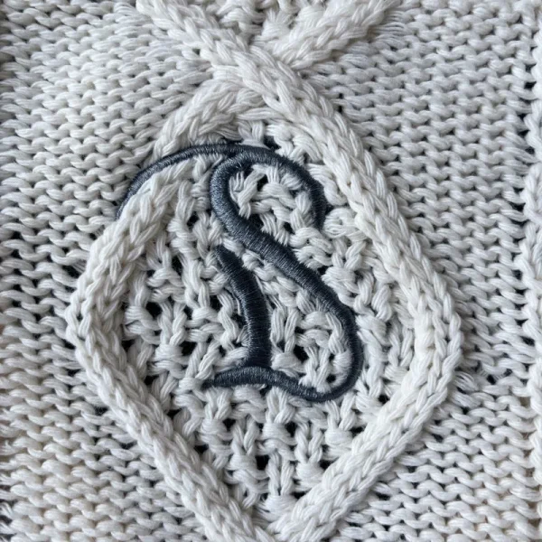 2025 Laghi Cardigan Donna Autunno Inverno Glicine Fiori Cardigan beige Donna Viola Ricamo Maglione lavorato a maglia Folklore Girl 5