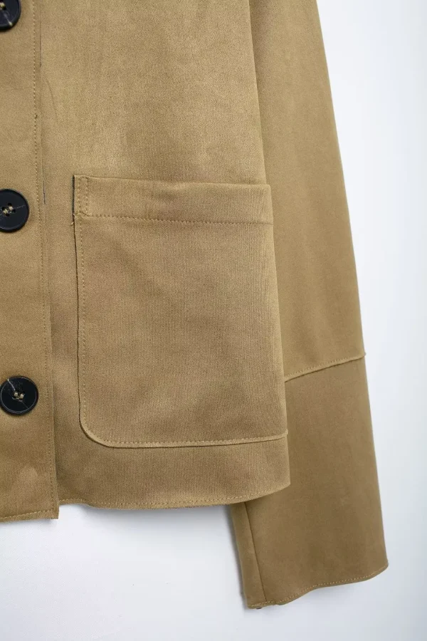 MUJER 2025 Giacca in pelle scamosciata da donna Varsity Bomber da donna Novità in cappotti e giacche Giacca invernale da donna a maniche lunghe da donna 6