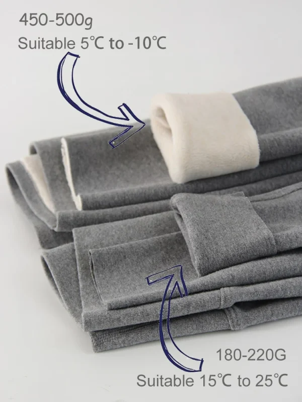Leggings marroni invernali Pantaloni lunghi in pile da donna Leggings con fondo in velluto a vita alta con tasche Leggings spessi caldi per le donne invernali 6
