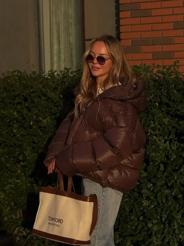 Cappotto corto in cotone marrone tinta unita Cappotto casual da donna con risvolto manica intera monopetto giacca ampia invernale da ufficio 2025 2