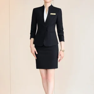 Gonna da donna professionale AIyssa + abito blazer, temperamento elegante, design unico, nuovo stile autunno e inverno 2025 1