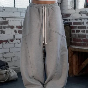 2025 Street Hip-hop Goth Harajuku Moda Versatile Pantaloni dritti a gamba larga Uomo American Retro Y2K Pantaloni larghi casual Donna 1