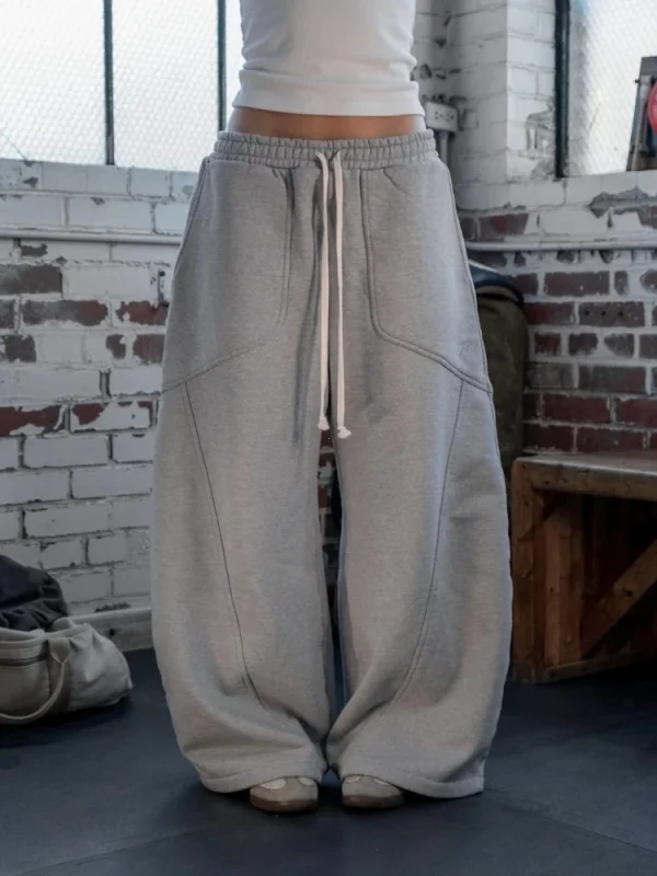 2025 Street Hip-hop Goth Harajuku Moda Versatile Pantaloni dritti a gamba larga Uomo American Retro Y2K Pantaloni larghi casual Donna 1