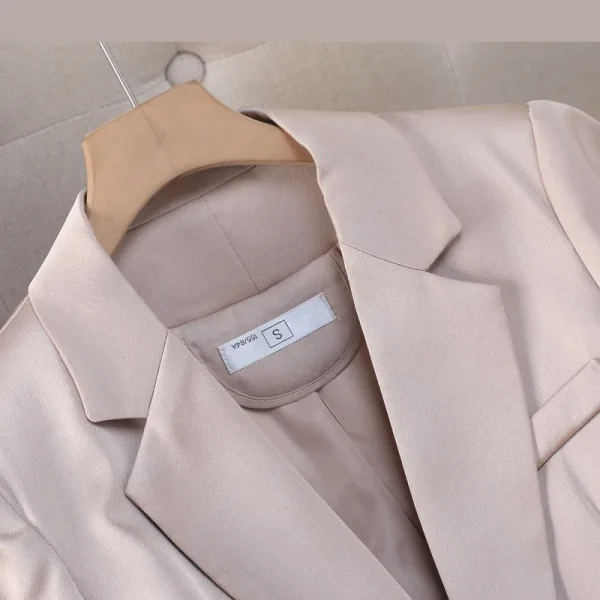 NAVIU Abiti viola Donna Nuova primavera autunno Temperamento Moda Slim Giacca a maniche lunghe e pantaloni Office Ladies Abbigliamento da lavoro Nero 6