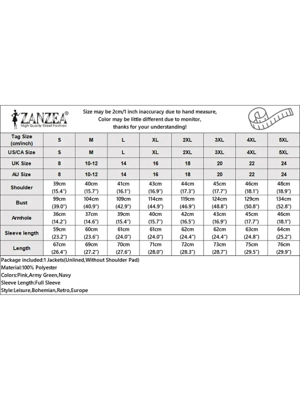ZANZEA 2025 Autunno Moda Giacche a maniche lunghe Donna Casual Coulisse in vita Zip-Up Capispalla Tinta unita Abbigliamento da lavoro Cappotti cargo 5
