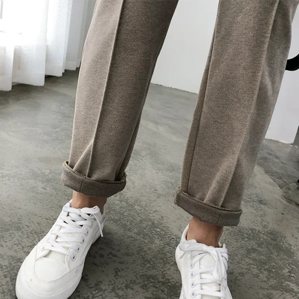 Addensare pantaloni a matita da donna 2025 pantaloni autunno inverno stile OL tuta da lavoro femminile pantaloni larghi pantaloni femminili Capris 6648 6