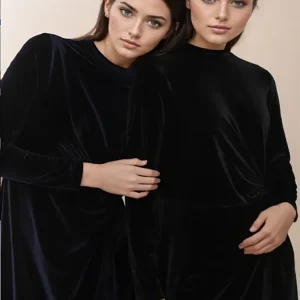 2024 nuove donne vestito a maniche lunghe autunno inverno moda tinta unita nodo a fascia vestiti eleganti da donna abiti lunghi Casual femminili 1