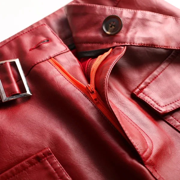 ZUZK Gonna da donna in pelle PU al ginocchio primavera autunno tinta unita gonne dritte casual gonne in pelle PU 3 colori 6