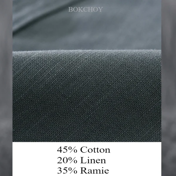 2025 Autunno Nuovo Vintage Cotone Lino Allentato Comfort Giubbotti per Gli Uomini Gabbiano Collare Senso di Stratificazione Streetwear Uomini Magliette E Camicette ECY2521 3