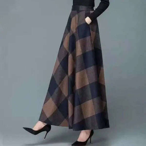 Inverno Nuovo Plus Size Abbigliamento donna Gonna a trapezio di media lunghezza Autunno/Inverno Abito lungo per le donne Abbigliamento casual alla moda 2