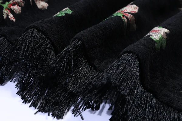 Autunno Inverno Velluto Stampato Floreale delle Donne A-line Wrap Gonne Nappa 2025 Nuovo Della Boemia A Vita Alta Dritto Tubino Gonne Femminili 5