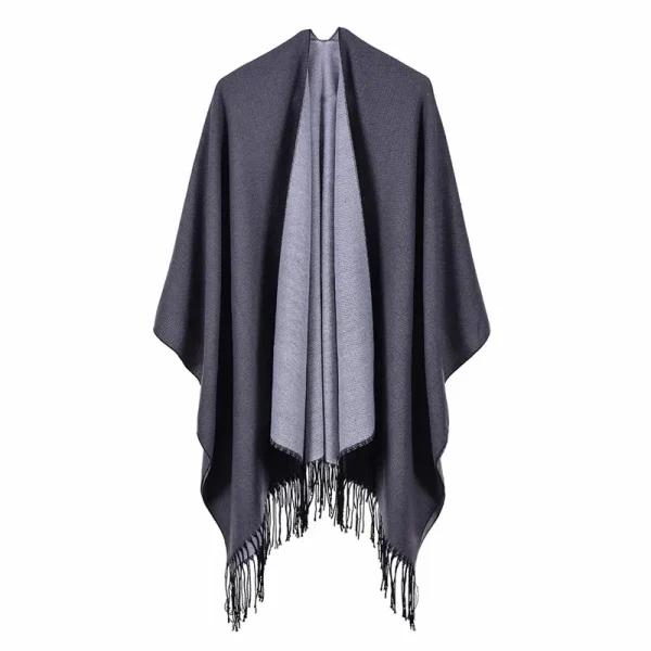 Moda invernale Poncho Donna Mantelle Sciarpa Imitazione Cashmere Sciarpe da donna Scialli caldi Avvolge Donna Poncho Bufanda Mujer Foulard 6