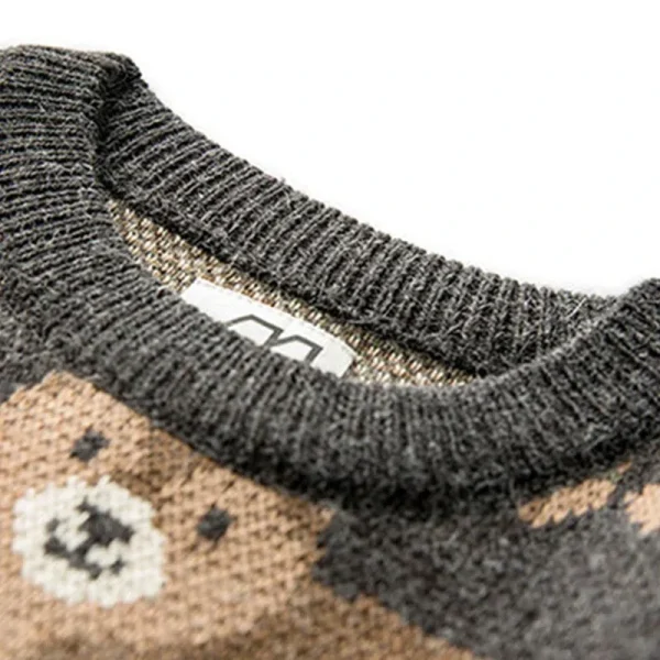 Y2k inverno maglione vintage uomo giapponese simpatico orso donna maglione lavorato a maglia pullover Hip Hop Harajuku streetwear abbigliamento uomo top 3