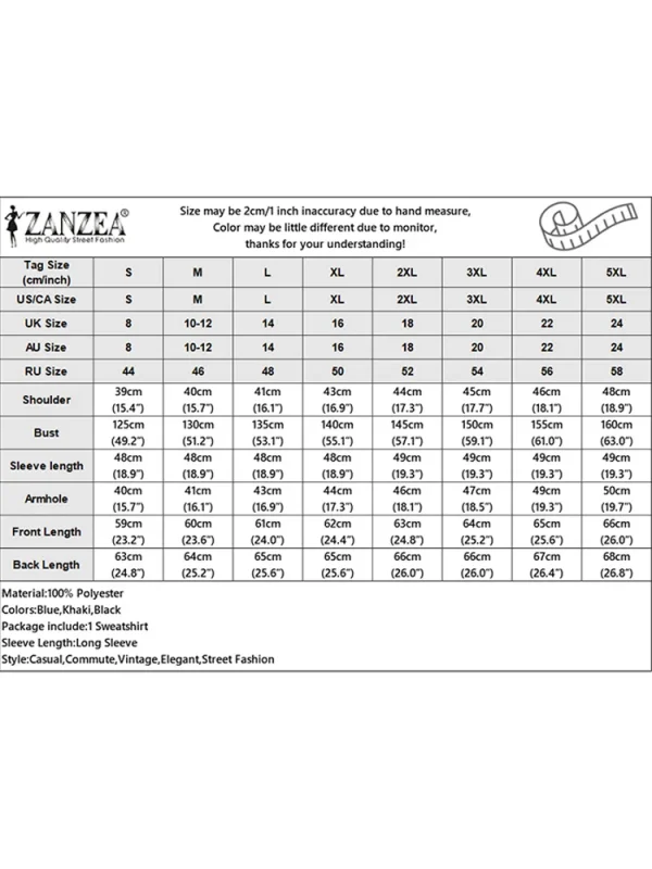 ZANZEA Moda Coreana Orlo Irregolare Pullover Casual Maglioni Allentati Donna Felpe di Colore Solido Vacanza Autunno Maglie a Manica Lunga 6