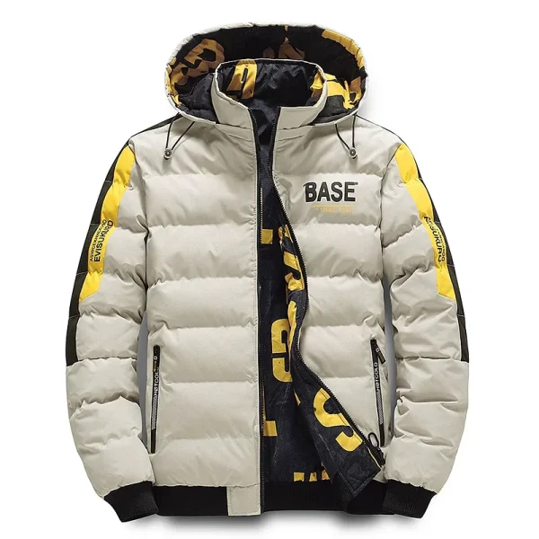 2025 inverno nuovo stile uomo spesso uomo caldo Parka giacche casual capispalla da uomo cappotti con cappuccio frangivento piumino imbottito in cotone 1