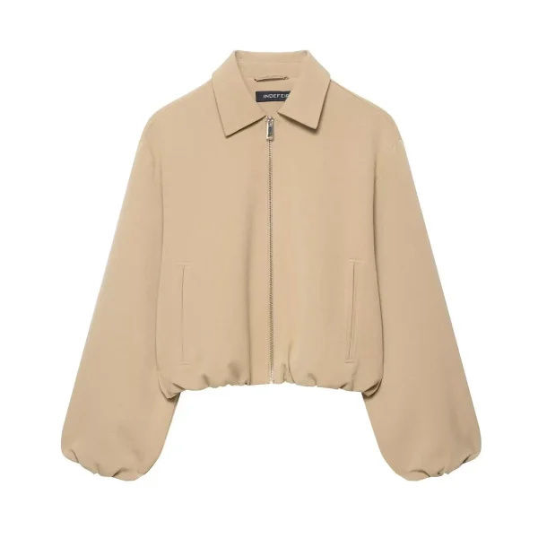 Giacca da donna per pendolari transfrontalieri con colletto Capispalla pilota versatile Manica intera Vestibilità ampia Marchio cinese alla moda 3