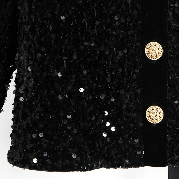 Squisita luce di lusso industria pesante paillettes alla moda elegante socialite temperamento di fascia alta piccola giacca in stile profumato 4