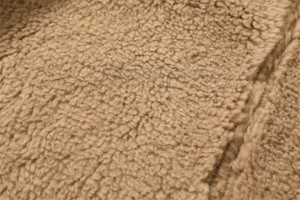 ZVRI 2024 Nuovo stile Autunno inverno delle nuove donne addensate calde giacca corta double face Cappotto marrone da donna 4