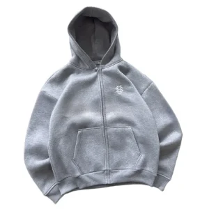 Felpa con cappuccio con cerniera ricamata modello Hip Hop Joker americano da donna Street Y2K Felpa imbottita in pile nuovo punk Felpa con cappuccio casual unisex 1