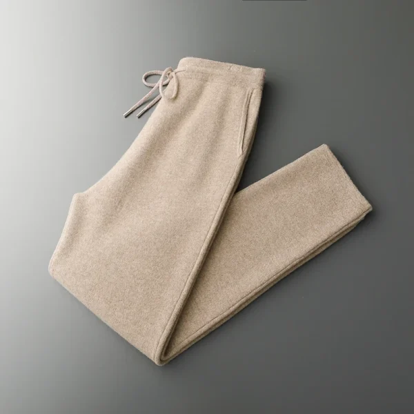 MVLYFLRT Abito da uomo in maglia di lana merino Mezza altezza Cardigan con cerniera Pantaloni lunghi Tuta Abbigliamento casual alla moda 24592431 3