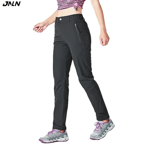 JNLN Pantaloni da campeggio da donna Impermeabili ad asciugatura rapida Escursionismo Trekking Arrampicata Pantaloni da corsa Pantaloni estivi sottili per sport all'aria aperta da montagna 1
