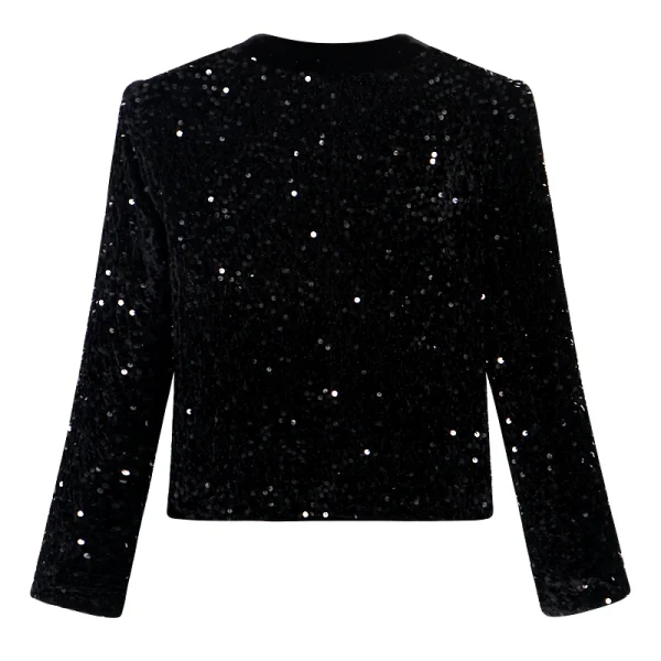 Squisita luce di lusso industria pesante paillettes alla moda elegante socialite temperamento di fascia alta piccola giacca in stile profumato 2