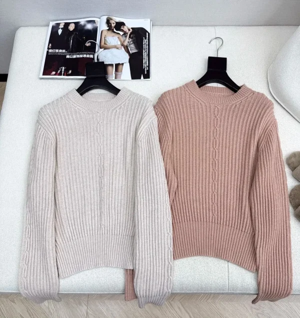 Ultimo maglione Maillard da donna autunno/inverno 2025: un maglione dimagrante delicato, giovanile e versatile 1