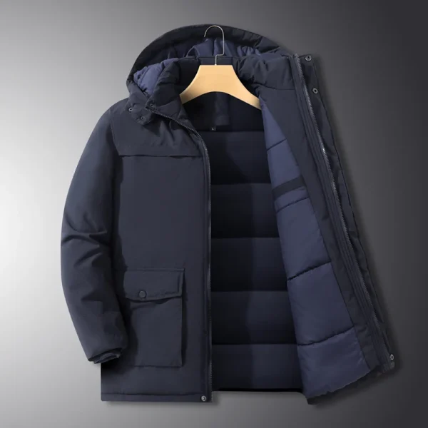 -15 gradi inverno nuova giacca in cotone caldo con cappuccio in cotone ispessito di alta qualità per uomo giacca sportiva oversize antivento sportiva allentata 4
