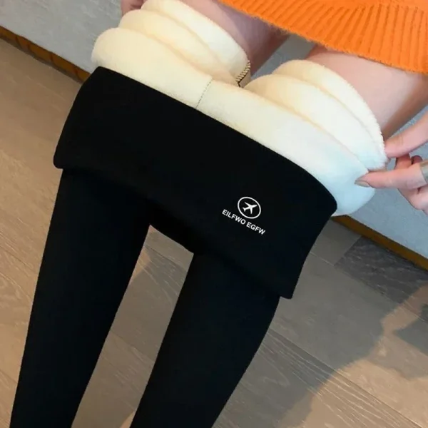 ITOOLIN Autunno Inverno Casual Leggings Delle Donne Della Biancheria Intima Vita Termica In Pile Stretto Pantaloni Caldi Per Le Donne Pantaloni di Cachemire 2023 2