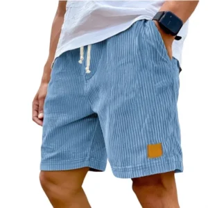 Pantaloncini casual in velluto a coste retrò da uomo Pantaloni sportivi solidi moda uomo Pantaloni corti in velluto a coste Harajuku Nuovi abiti da uomo Roupas 1