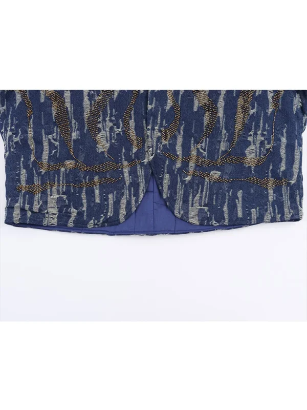 Giacca invernale da donna con ricamo perline 2025 Cappotto invernale Parka a maniche lunghe moda donna nuova donna Cappotti eleganti per il tempo libero 4