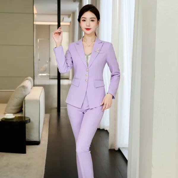 Tailleur pantalone professionale da donna, temperamento più alto per rendere la moda unica, autunnale e invernale, nuova 2