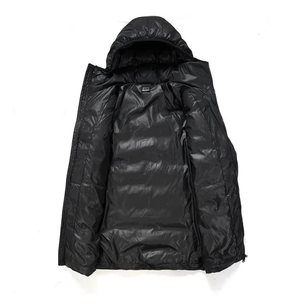 Parka lungo con cappuccio da uomo 2024 Cappotto caldo Giacca invernale di alta qualità Donna Inverno Piumino d'anatra bianco Donna Spessore caldo Giù ZL556 3