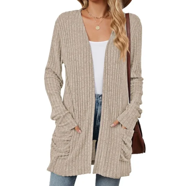 Harajuku Cappotto sottile Cardigan Donna Casual Giacca basic Moda Capispalla Giacche Abbigliamento donna Autunno Streetwear Nuovo Ropa Mujer 4