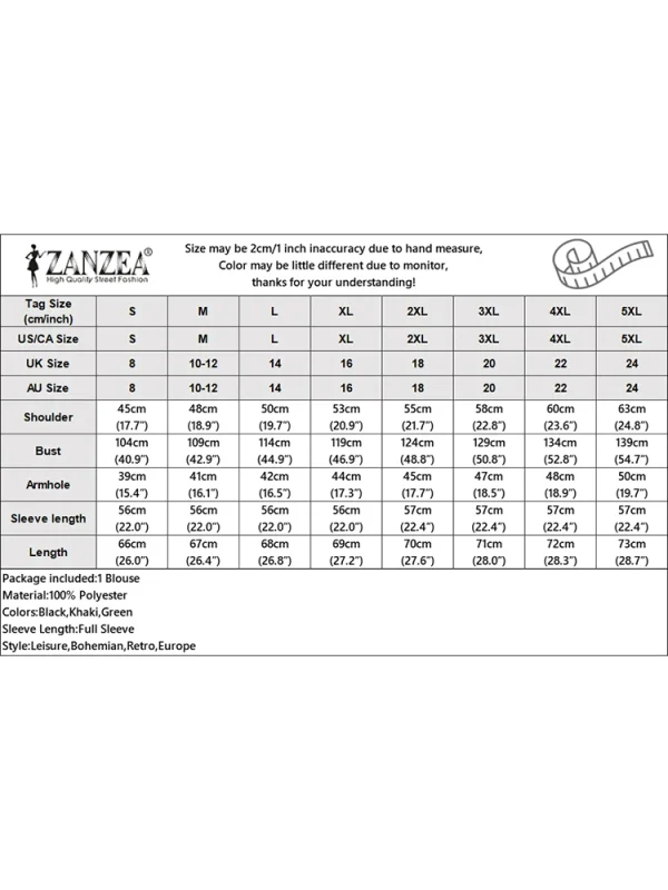 2025 ZANZEA Camicia moda autunno Camicetta da donna Collo con risvolto Top a maniche lunghe Elegante Solido Allentato OL Camicie da lavoro Tunica Blusas Femme 6