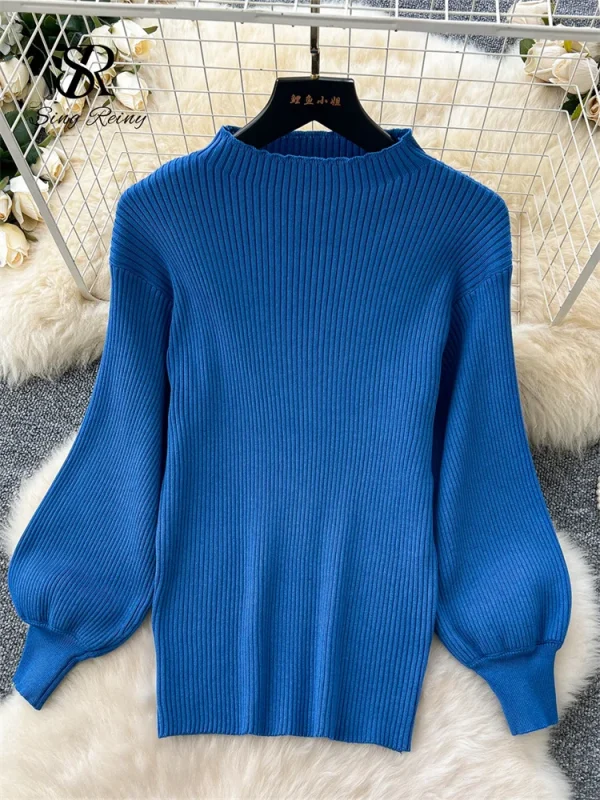 SINGREINY Moda Primavera Lavorato A Maglia Due Pezzi Set Donne Pullover Allentati + Plaid Una Linea Gonna Lunga High Street Stampa Abiti Casual 3