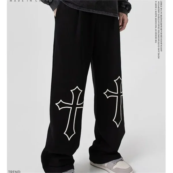 Pantaloni lunghi oversize larghi casual sportivi a tracolla American High Street Vibe per uomo e donna Pantaloni da coppia autunno inverno 2