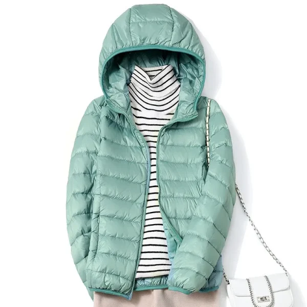 13 colori 2023 nuovi arrivi moda donna piumini corti ultraleggeri sottili impacchettabili piumini coreani stile dolce femminile 3