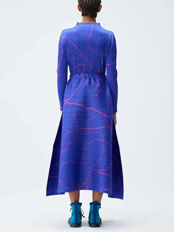 Gonne larghe in vita elastica con linea stampata a pieghe Miyaek 2