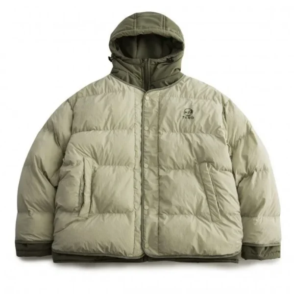 Giacca Casual retrò americana invernale cappotto con cappuccio in due pezzi finto giacca imbottita in cotone Streetwear cappotto con cappuccio alla moda caldo e spesso 2