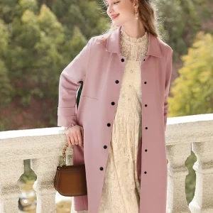 I BELIEVE YOU British Trench donna di media lunghezza 2023 autunno nuove giacche con colletto rovesciato retrò delicato di alta qualità 2234185356 1