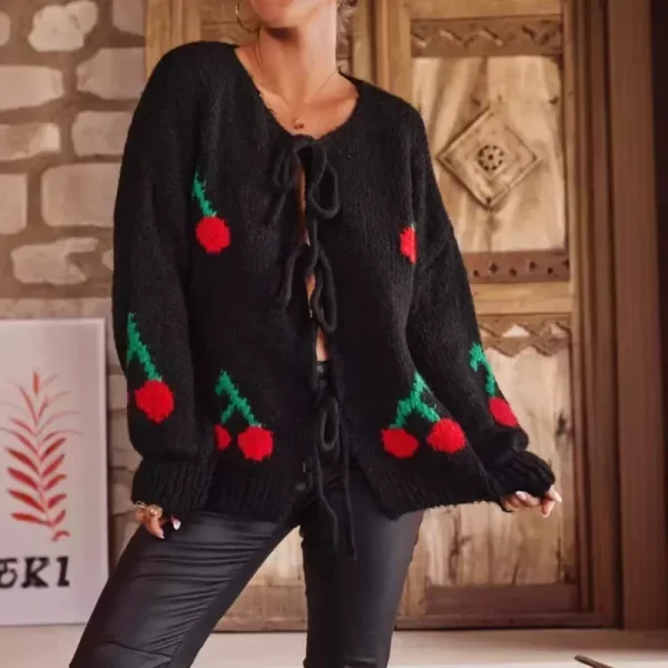 ZEKYE Abiti autunnali da donna Abiti carini Manica lunga Ropas De Mujeres Abito maglione rosa Abbigliamento donna Cardigan autunnale 4