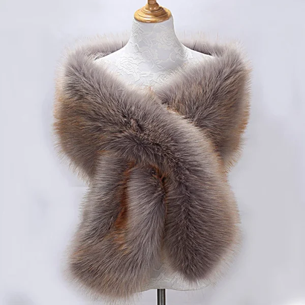 2021 nuove donne invernali cappe di pelliccia Champagne matrimonio pelliccia sintetica Bolero stola scialle avvolge giacca da sposa formale da sera coprispalle 5