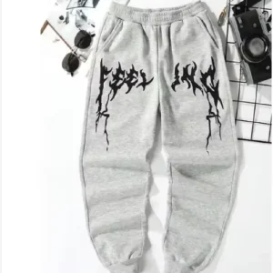 2025 Leggings sportivi lavorati a maglia americani stampati casual Pantaloni sportivi casual da donna tinta unita unisex per l'autunno e l'inverno 1