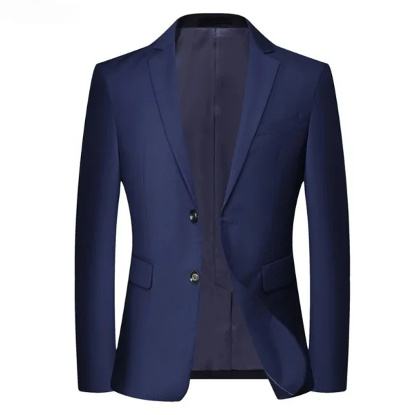 Blazer formali da uomo Giacche da abito in tessuto elasticizzato Pronto per ufficio Slim Fit Matrimonio Sottile Casual da uomo 2025 Sport di alta qualità 6