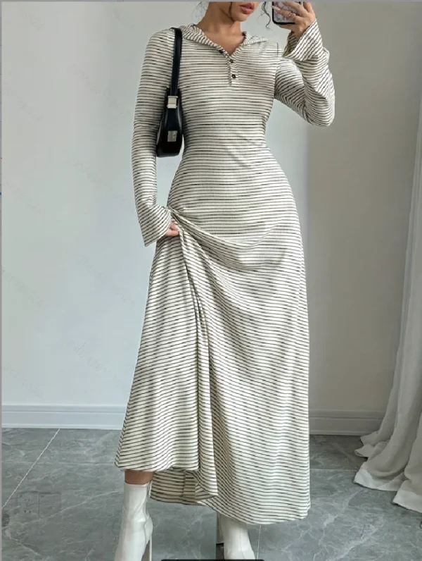 Abito elegante con cappuccio scozzese autunno inverno alla moda per abbigliamento da lavoro da donna Nuovo arrivo 1
