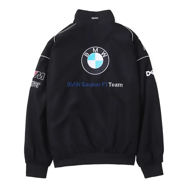 BMW Sauber F1 Team Racing Suit Uomo Per il tempo libero Giacca primavera autunno Ricamo Lady Giacca antivento uniforme da motociclista Giacca di tendenza 4