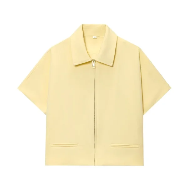 MUJER 2025 Giacca corta da donna con cerniera Varsity Giacche da donna Manica corta Cappotti da donna Capispalla casual Giacche da donna per le vacanze 2